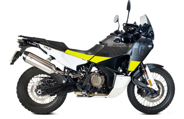 Auspuff Ixil IXRACE Desert Edelstahl passend für Husqvarna Norden 901 Bj 2022 bis 2024