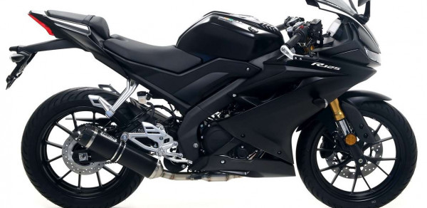 Auspuff Arrow Thunder mit Carbonendkappe KAT Yamaha YZF 125 R Bj 2019 bis 2020