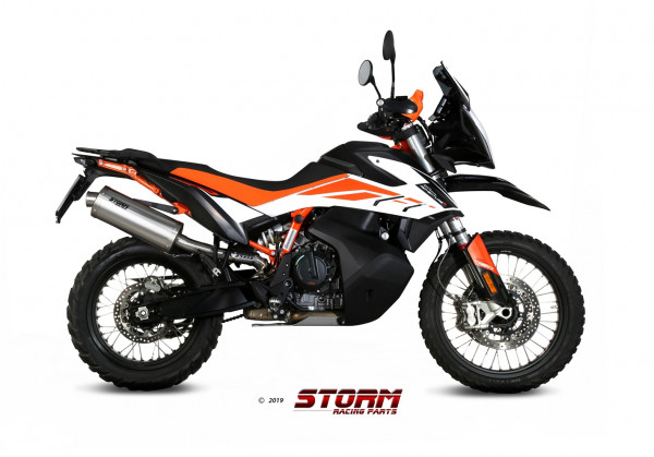 Auspuff Storm oval 400 mm KTM 790 Adventure Bj 2019 bis 2021