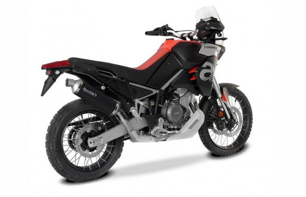 Auspuff HP Corse SP-1 Titan schwarz passend für Aprilia Tuareg 660 Bj 2022 bis 2024