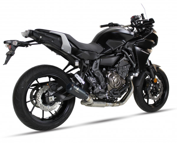 Auspuff Ixil IXRACE MK2 schwarz rund passend für Yamaha Tracer 700 Bj 2017 bis 2019
