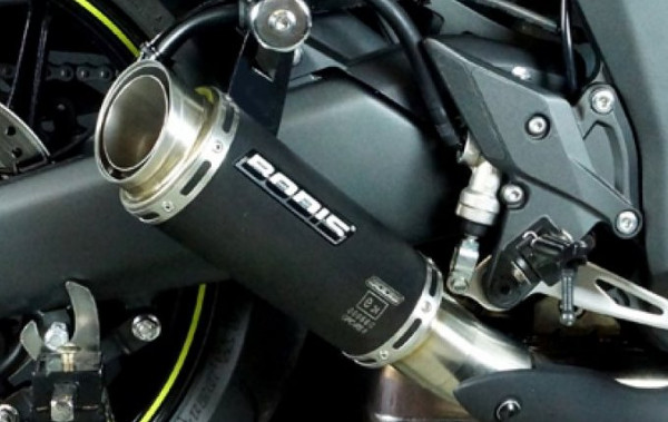 Auspuff Bodis GPC RSII schwarz rund Kawasaki Z 1000 Z 1000 SX Bj 2014 bis 2016