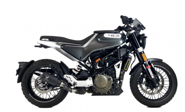 Auspuff Ixil IXRACE MK2 schwarz rund passend für Husqvarna Svartpilen 401 Vitpilen 401 Bj 2021 bis 2