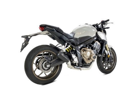 Auspuff Ixil IXRACE MK2 schwarz rund passend für Honda CB 650 R CBR 650 R Bj 2021 bis 2023