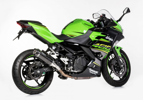 Auspuff Shark Street GP Carbon rund Kawasaki Ninja 400 Bj 2022 bis 2024