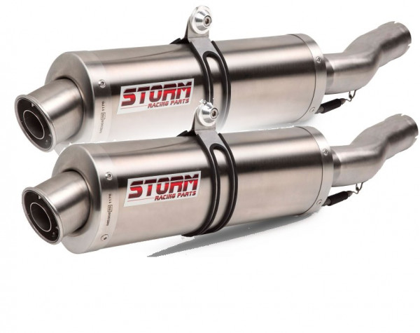 Auspuff Storm oval 400 mm Suzuki DL 1000 V Strom Bj 2002 bis 2013