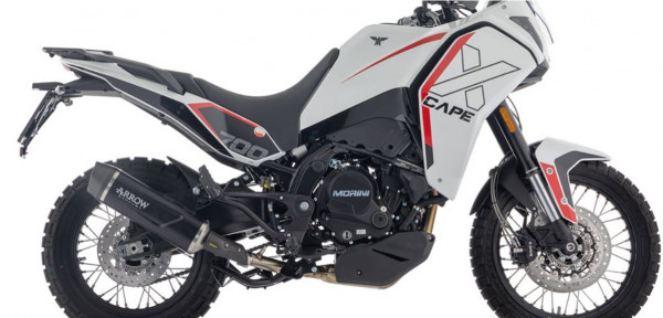 Auspuff Arrow Indy Race EVO schwarz Carbonkappe passend für Moto Morini X-Cape 700 Bj 2025 bis 2026