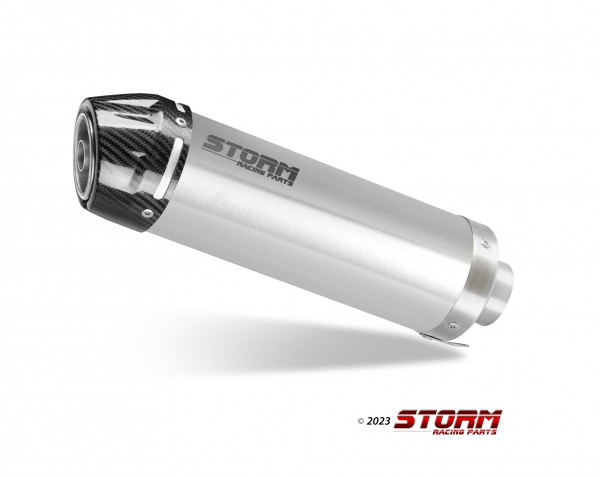 Auspuff Storm GP-C mit Carbonkappe rund passend für Yamaha YZF R1 Bj 2002 bis20003