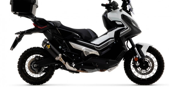 Auspuff Arrow Race Tech schwarz mit Carbonendkappe short Honda X-ADV 750 Bj 2017 bis 2023