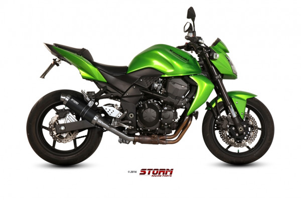 Auspuff Storm GP rund 300 mm passend für Kawasaki Z 750 Bj 2007 bis 2014