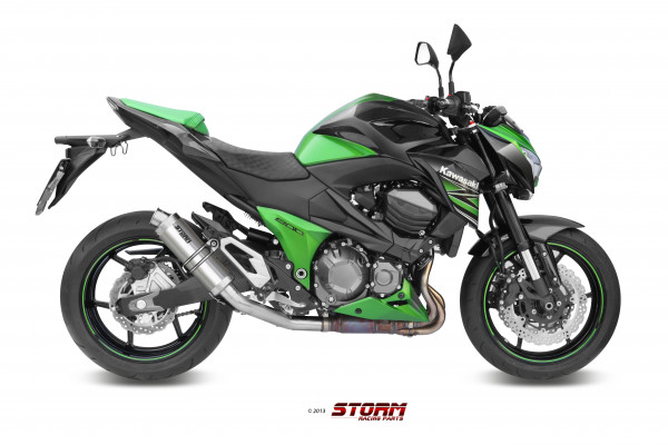 Auspuff Storm GP rund 300 mm passend für Kawasaki Z 800 Bj 2013 bis 2016