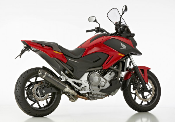 Auspuff Shark Street GP Carbon rund passend für Honda NC 700 X NC 700 S Bj 2012 bis 2013