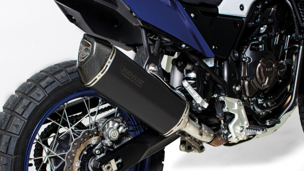 Auspuff Remus Black Hawk schwarz mit Carbonendkappe Yamaha Tenere 700 Bj 2019 bis 2020