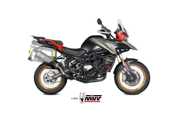 Auspuff MiVV Speed Edge schwarz passend für QJ Motor SRT 800 S / X / SX Bj 2024