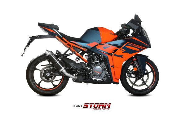 Auspuff Storm GP rund 300 mm KTM RC 390 Bj 2021 bis 2024