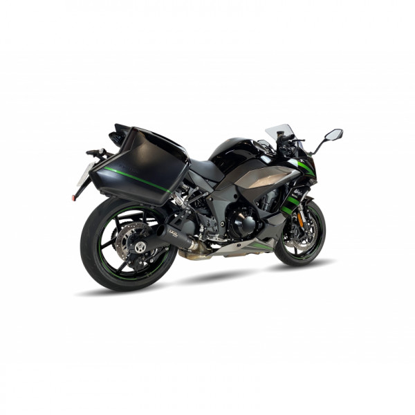 Auspuff Ixil RB schwarz rund passend für Kawasaki Ninja 1000 SX Bj 2020 bis 2024