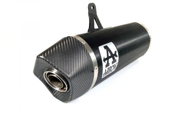 Auspuff Arrow Race Tech schwarz Carbonendkappe passend für BMW F 750 GS F 850 GS Bj 2021 bis 2024