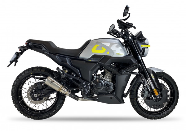 Auspuff Ixil IXRACE MK2 Edelstahl rund passend für Zontes ZT 125 G1/ U / GK Bj 2021 bis 2024