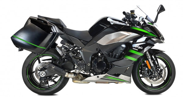 Auspuff Ixil IXRACE MK2 schwarz rund passend für Kawasaki Ninja 1000 SX Bj 2020 bis 2024