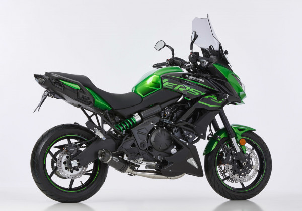 Auspuff Shark Street GP Carbon rund KAT Kawasaki Versys 650 Bj 2015 bis 2019