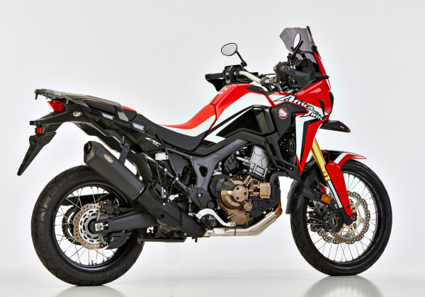 Auspuff Shark DSX 10 schwarz Honda CRF 1000 L Africa Twin Bj 2016 bis 2019