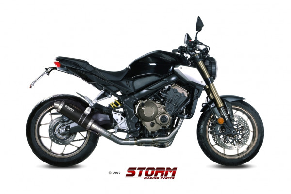 Auspuff Storm GP rund 300 mm Honda CBR 650 R, CB 650 R Bj 2019 bis 2024