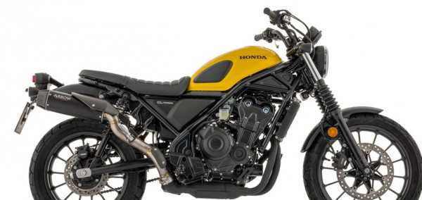 Auspuff Arrow Rebel Dark mit Carbonkappe passend für Honda CL 500 Rebel Bj 2025 bis 2026