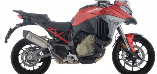 Auspuff Arrow Veloce Dark Carbonkappe passend für Ducati Multistrada V4 V4S Bj 2025