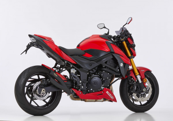 Auspuff Hurric Pro 2 schwarz passend für Suzuki GSX S 750 Bj 2017 bis 2021