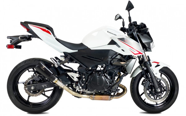 Auspuff Ixil IXRACE MK2 schwarz rund passend für Kawasaki Ninja 400 Z 400 Bj 2018 bis 2023
