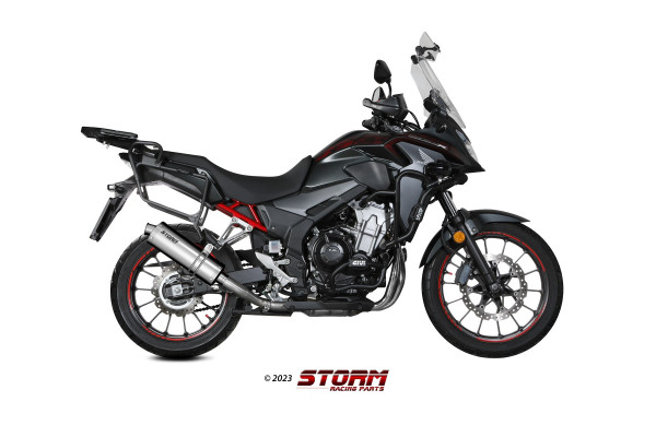 Auspuff Storm oval 400 mm Honda CB 500 X Bj 2017 bis 2020
