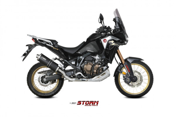 Auspuff Storm oval 400 mm Honda CRF 1100 L Africa Twin Bj 2020 bis 2023