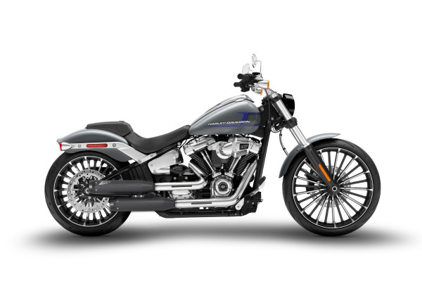 Auspuff Zard rund schwarzer Endkappe passend für Harley Davidson Breakout 117 Bj 2017-2024