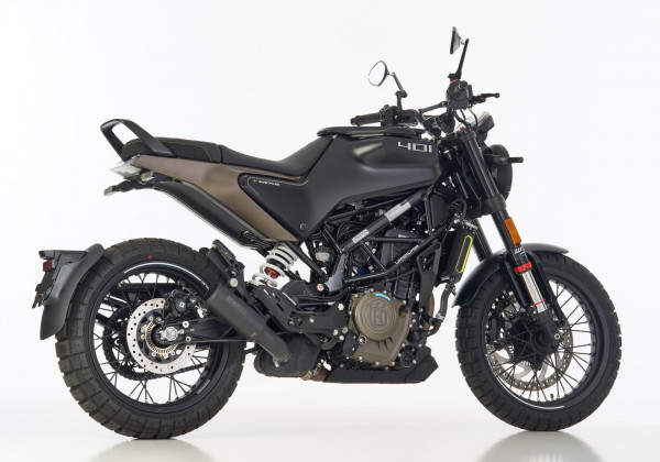 Auspuff Shark RCT schwarz rund passend für Svartpilen 401 Vitpilen 401 Bj 2021 bis 2023