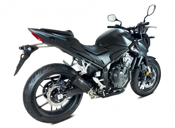 Auspuff Ixil IXRACE MK2 schwarz rund passend für Honda CB 500 Hornet, NX 500, CBR 500 R Bj 2024