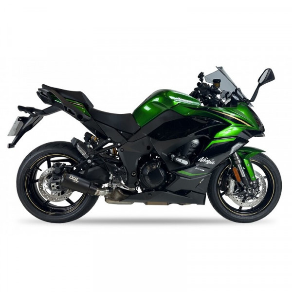 Auspuff Ixil RB schwarz rund passend für Kawasaki Ninja 1100 SX Ninja 1100 SE Bj 2025 bis 2026