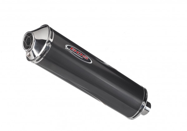Auspuff BOS Carbon Steel oval hochgelegt Honda VFR 800 Bj 1998 bis 2001
