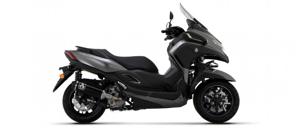Auspuff Arrow Urban Black KAT passend für Yamaha Tricity 300 Bj 2021 bis 2023