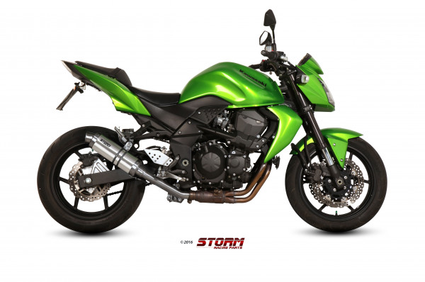 Auspuff Storm GP rund 300 mm passend für Kawasaki Z 750 Bj 2007 bis 2014