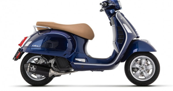 Auspuff Arrow Urban Dark Line KAT Vespa GTS 125 i.e. Bj 2021 bis 2023