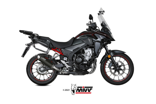 Auspuff MiVV GP Pro schwarz rund Honda CB 500 X Bj 2021 bis 2023