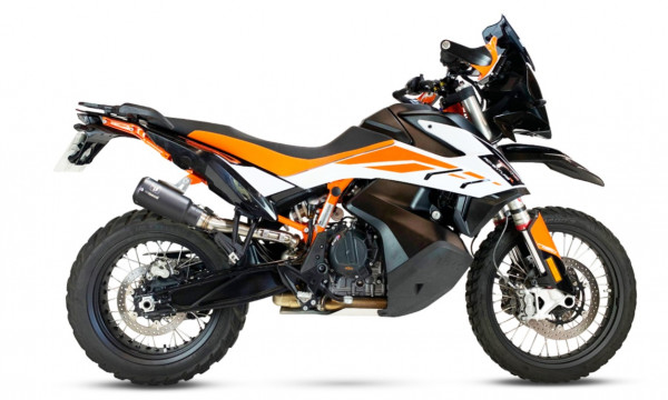 Auspuff Ixil IXRACE MK2 schwarz rund passend für Husqvarna Norden 901 Bj 2022 bis 2024